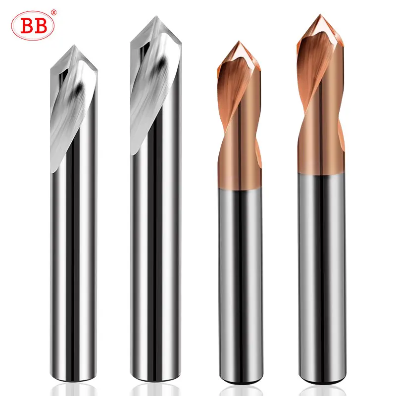 Drill Bit BB NC Spot Drill Carbide Stub Center Bit 60 90 120 Degree 1-20mm Chamfer Location Prepare Guide Pilot Hole CNC Machine Tool