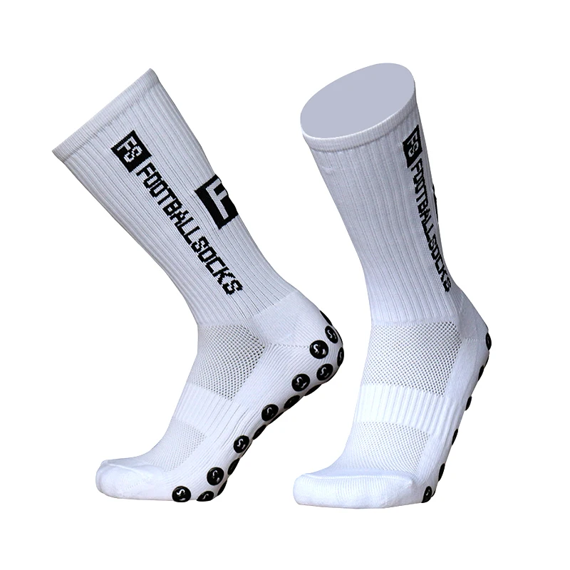 

Knee High White Socks Men Football Round Silicone Suction Cup Grip Anti Slip Soccer Socks Sports Women Baseball Rugby Socks 2022