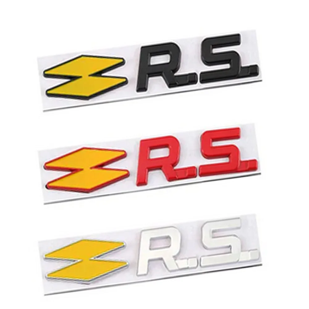 Per Renault Sport Megane 3 Mk4 Arkana Sandero Laguna Clio 4 5 Rs Logo Lettera Adesivi Accessori Automobilistici