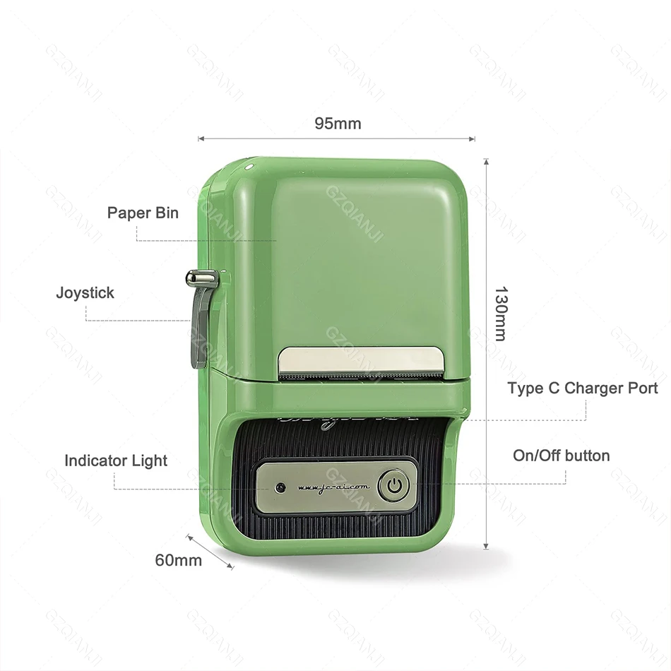 Niimbot B21 Wireless Thermal Label Printer Mini Portable Barcode Label Maker Moble Phone Price Tag Sticker Machine 20mm - 50mm