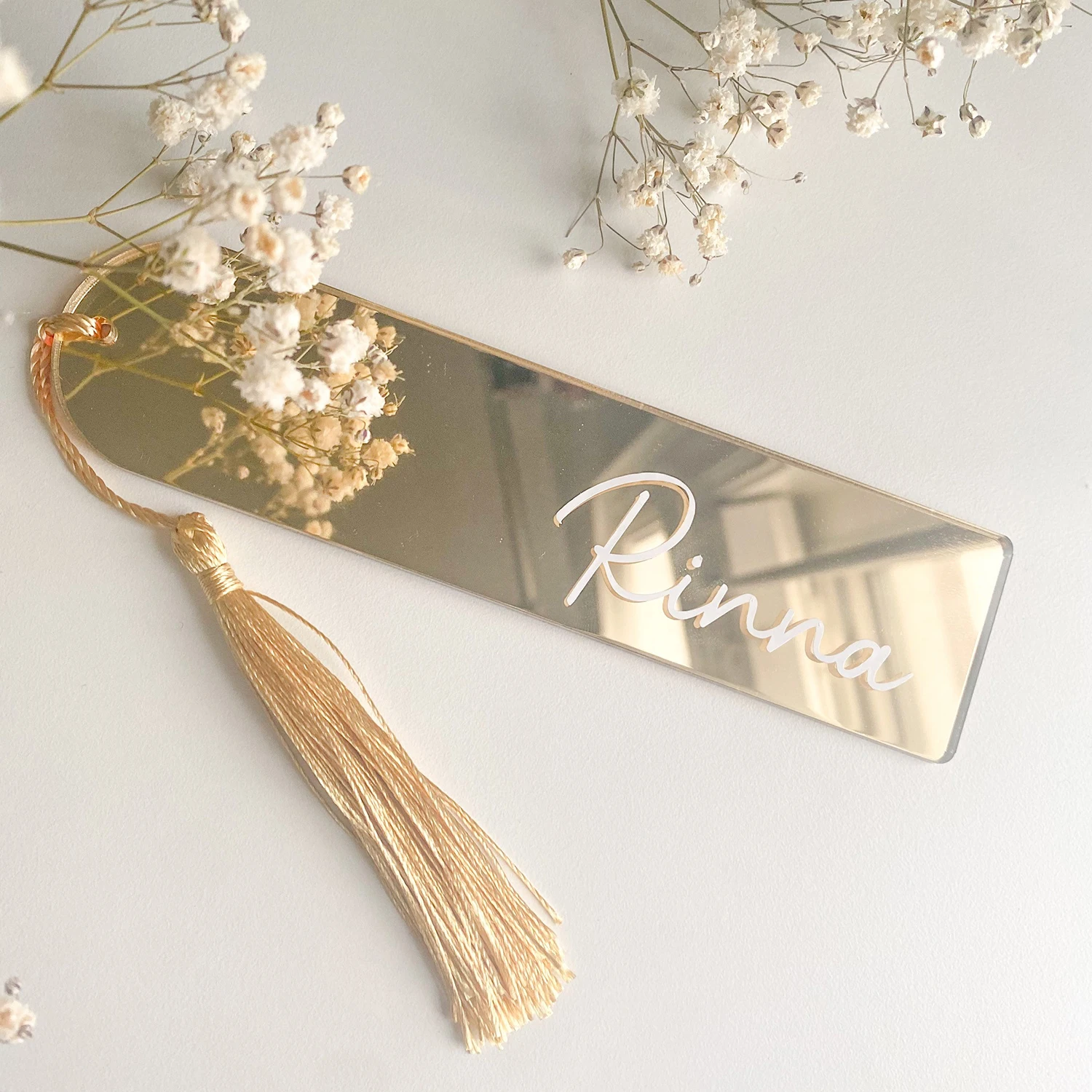 Arch Acrylic Bookmarks Wedding Place Card Blank with Tassel for Christmas Gift DIY Bookmarks Crafts Projects Party Seat Decor