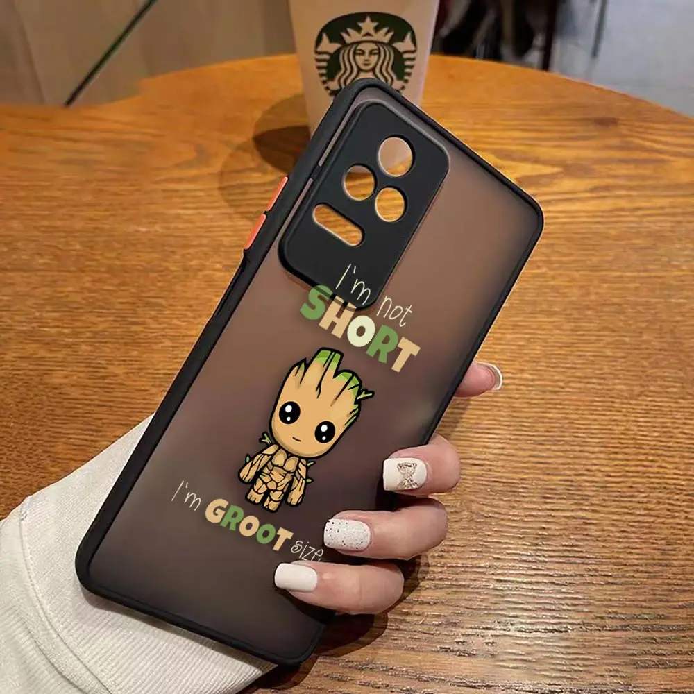 thumbnail image 1 of Funda mate para Redmi A1 K50 K40 GAMING K30 K20 10X 10C 10 9C 9T 9A 9 8 PRO 4G 5G Funda Coque Capa Shell Marvel Comics Groot, 1 of 5