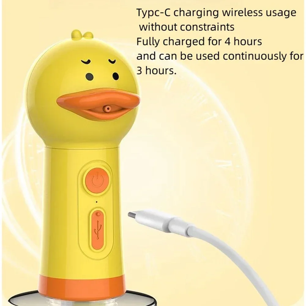 Pet Foam Dispenser Yellow Duck Pet Cleaning Bathing Electric Foam Machine Usb Charging Automatic Soap Dispenser Foam Machine Pet Accessories