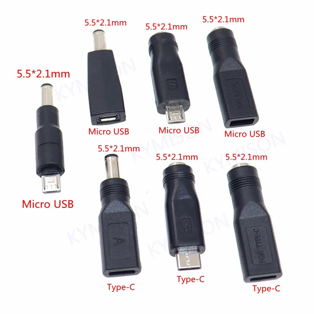 Adaptateur Jack 5.5-2.1mm vers Micro USB - Euro-Makers