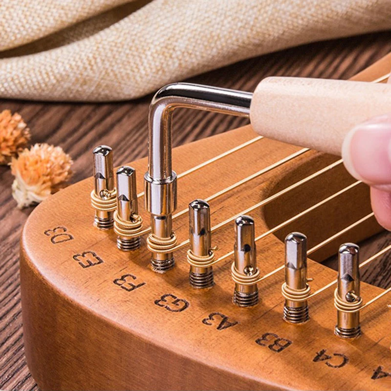 Wood Lyre Harp 16 String Beginners Portable Lira Professional String Instrument Adult Small Harp Children's Musical Instruments