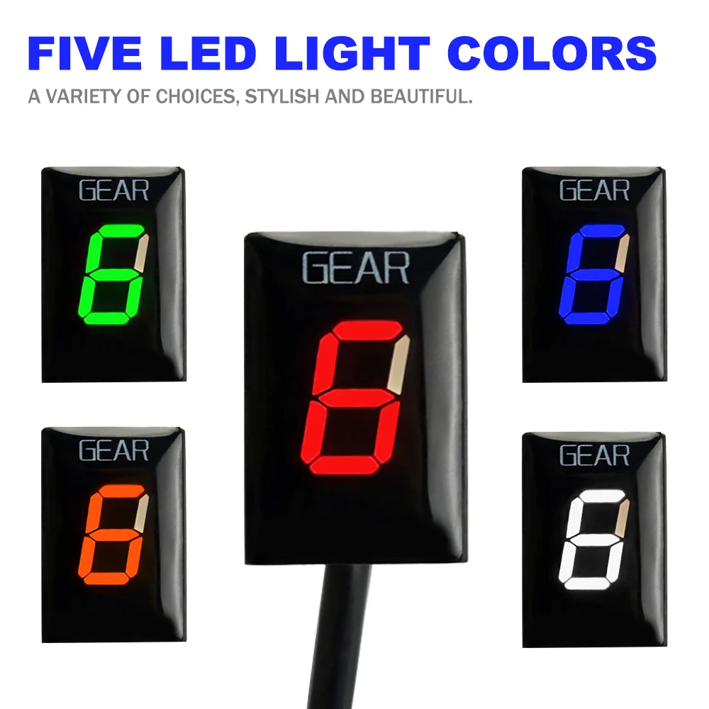 Advanced Motorcycle Gear Indicator Display