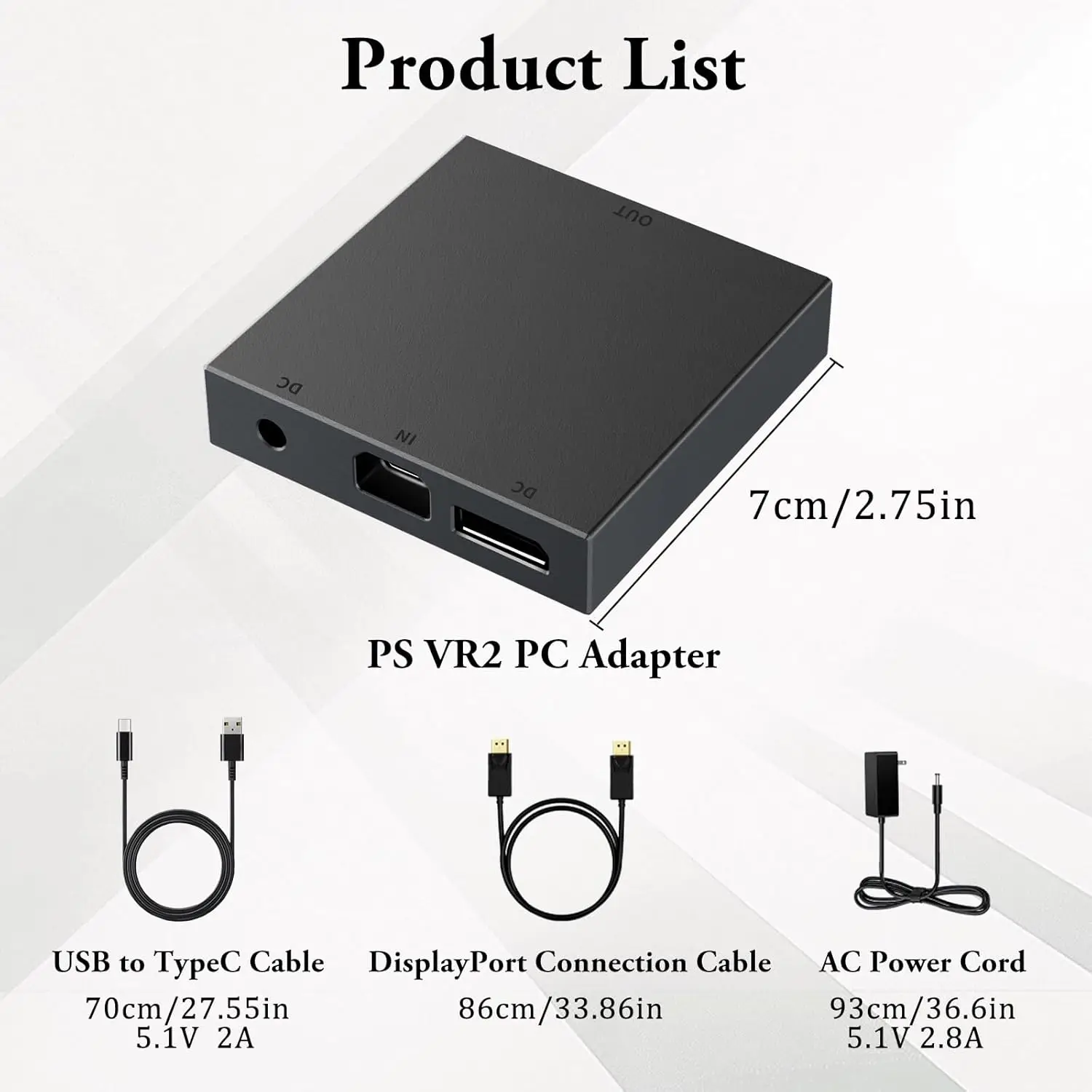 For PS VR2 PC Adapter Computer Adaptor For PS5 Console For