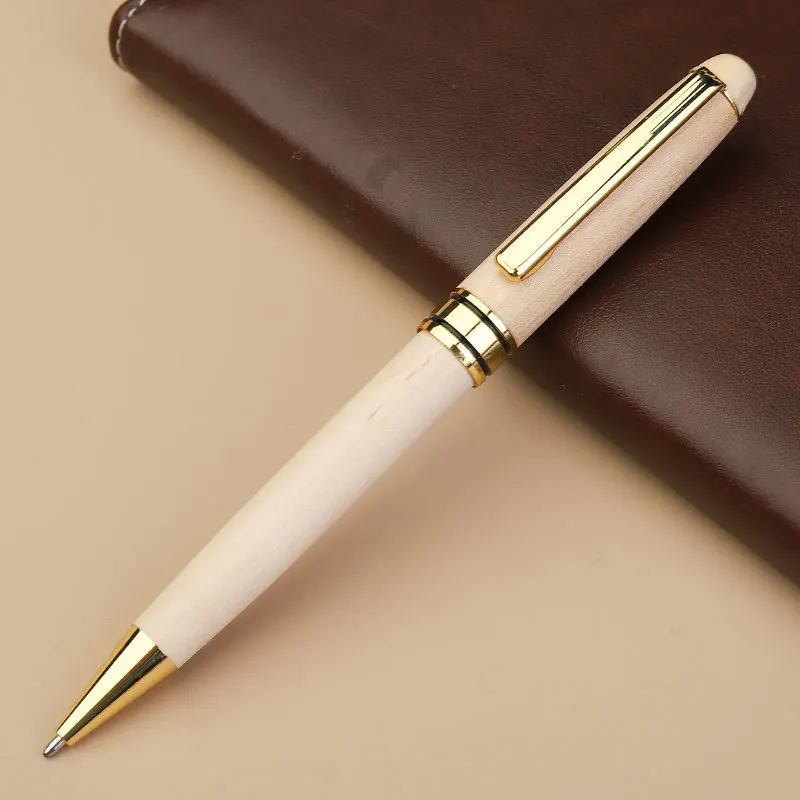 Personalized Maple Wood Ballpoint Pen with Custom Engraving and Gift Box