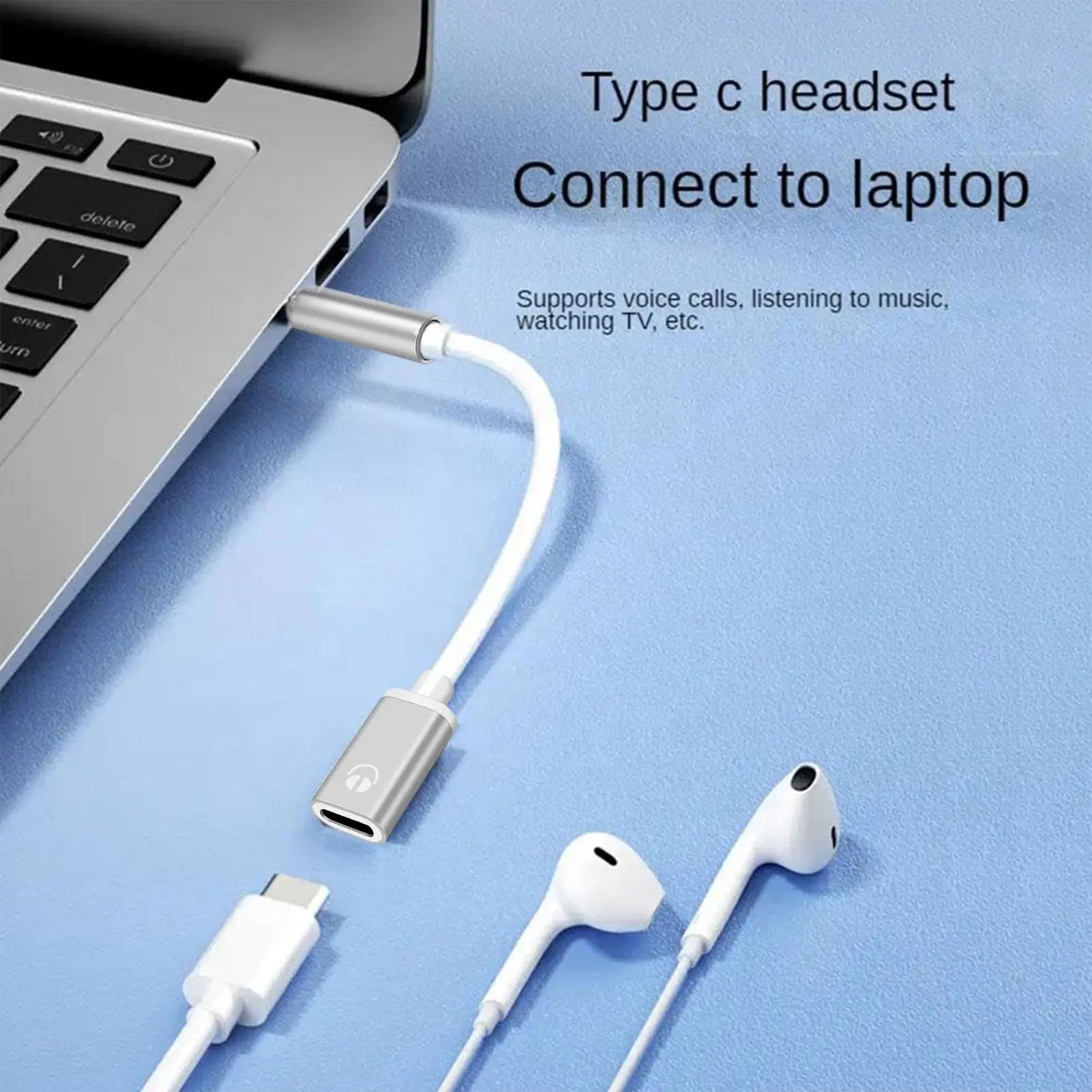 USB C-아우트 오디오 동글 케이블 3.5mm 잭 컨버터 타입-C 컨버터 이어폰 어댑터 3.5mm 남성-타입-C 여성 헤드폰