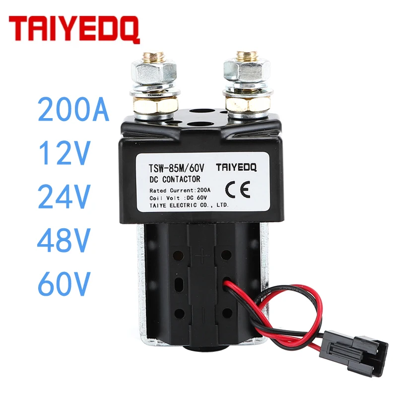 200a Dc12v 24v 48v 60v 1no Latching Contactor For 5g
