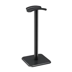 Sleek Aluminium Headphone Stand & Desktop Organizer (Black)