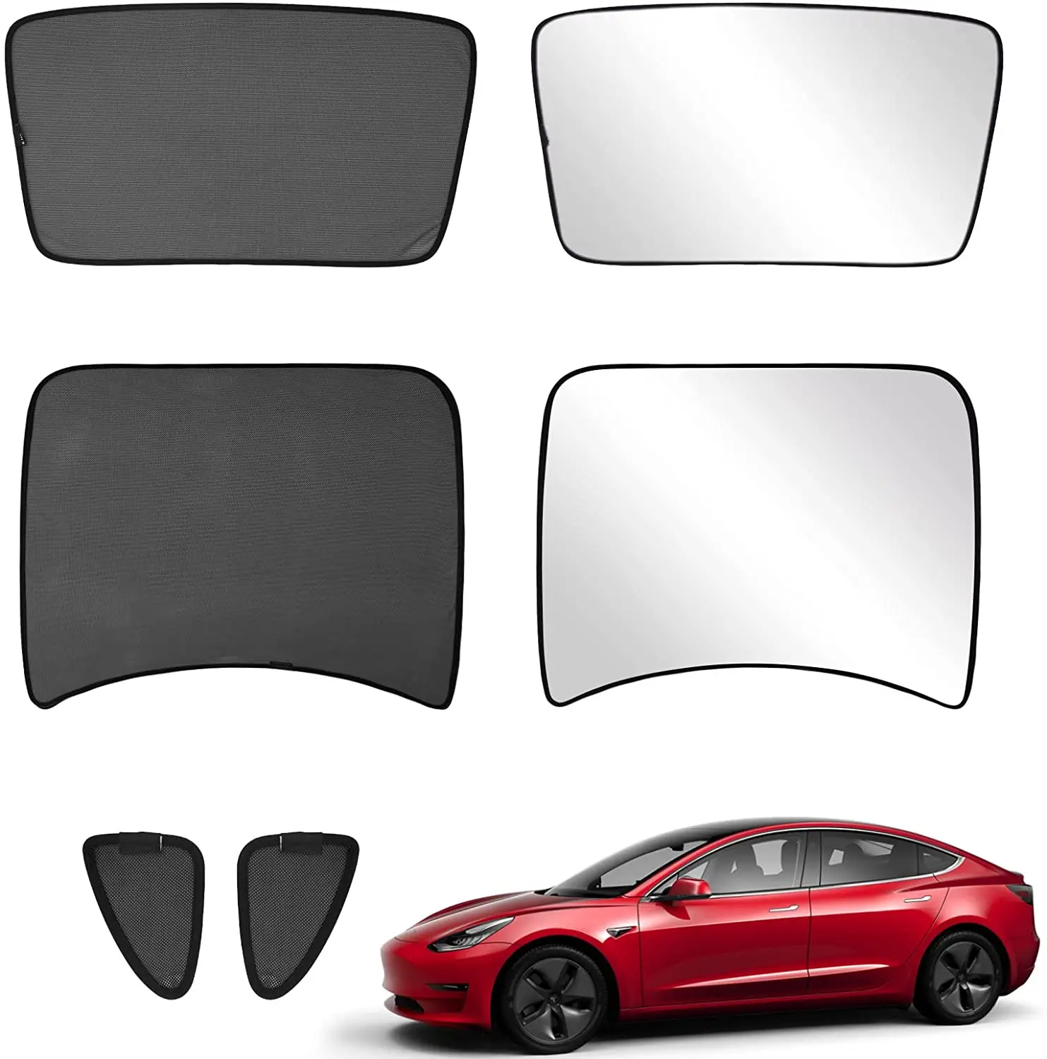 For Tesla Model Y 3 Roof Sunshade With Sunroof Rear Window Uvanti Sun