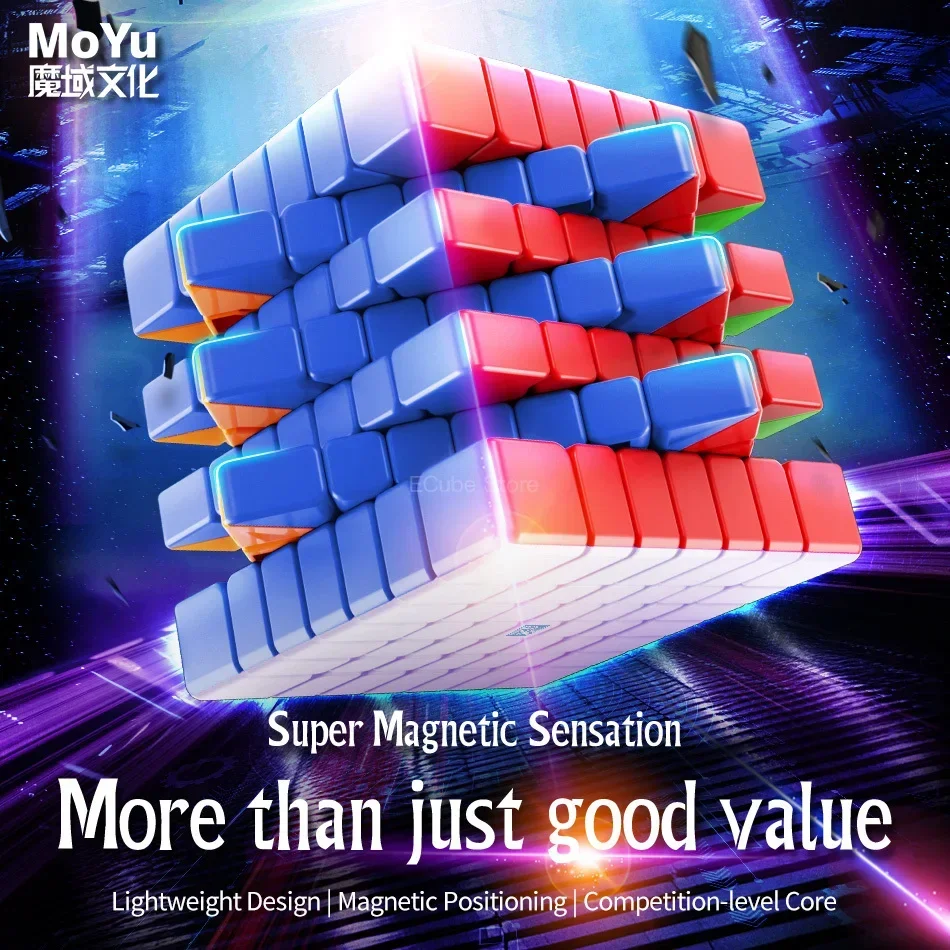 

NEW!!! [ECube] MOYU MeiLong 7 V2 7x7x7 Magnetic Magic Speed Cube Stickerless Professional Fidget Toys MoYu MeiLong 6 Cubo Magico