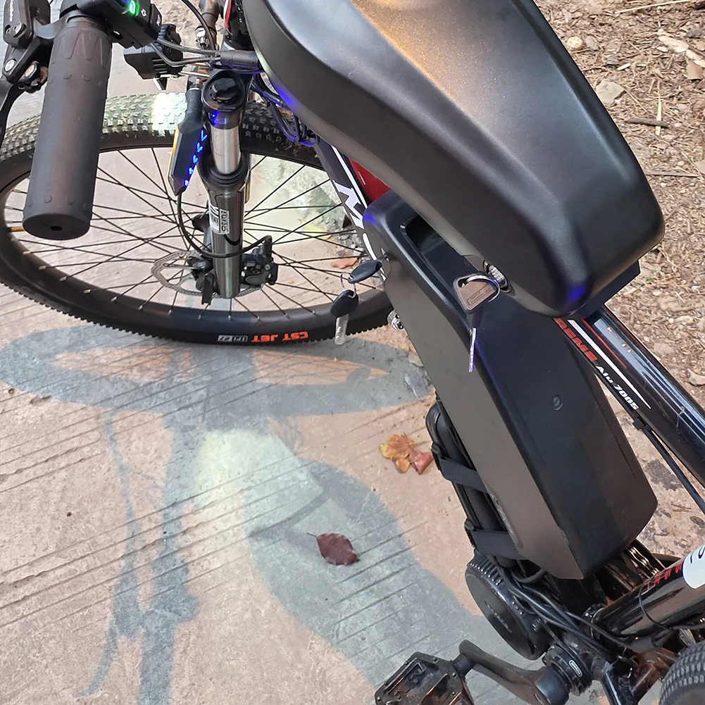 Elektrische Fahrrad Rahmen Batterie Box Halterung Für HaiLong E-Bike Abdeckung Adapter Batterie Box Halterung Mit Schellen Schrauben Schlüssel kit – Detail 2