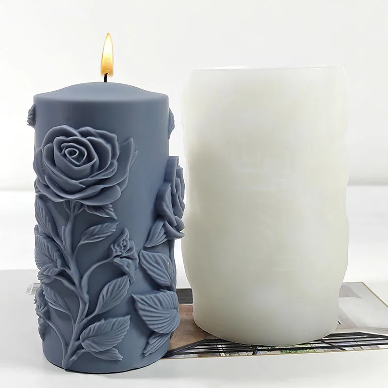 Rose Aromatherapy Candle Mold 4