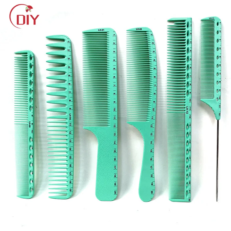

1 Pcs Professional Hair Comb Barber Hair Cutting Comb Stylist Styling Tools Accessories ABS Anti-static Salon Measuring Comb DIY