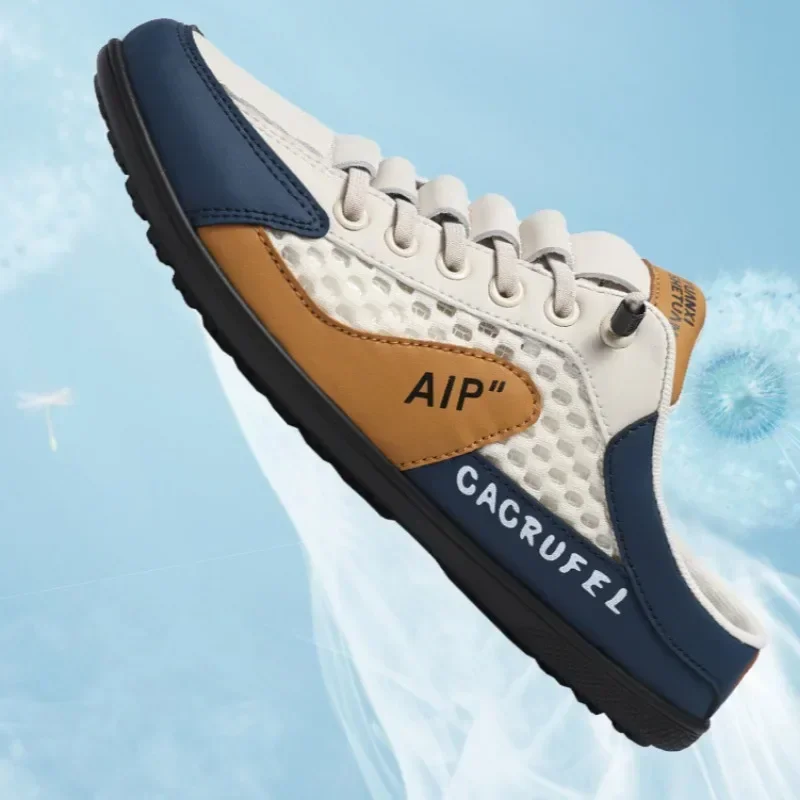 Men's Fashion Soft-soled Half Slippers Summer Trendy Bottom Casual Shoes Soft Sole Support Shoes Sneakers Half Drag Sandals