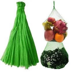 Eco - Friendly Reusable Mesh Produce and Seafood Boil Bags - 100 Pack - 50CM (Green)