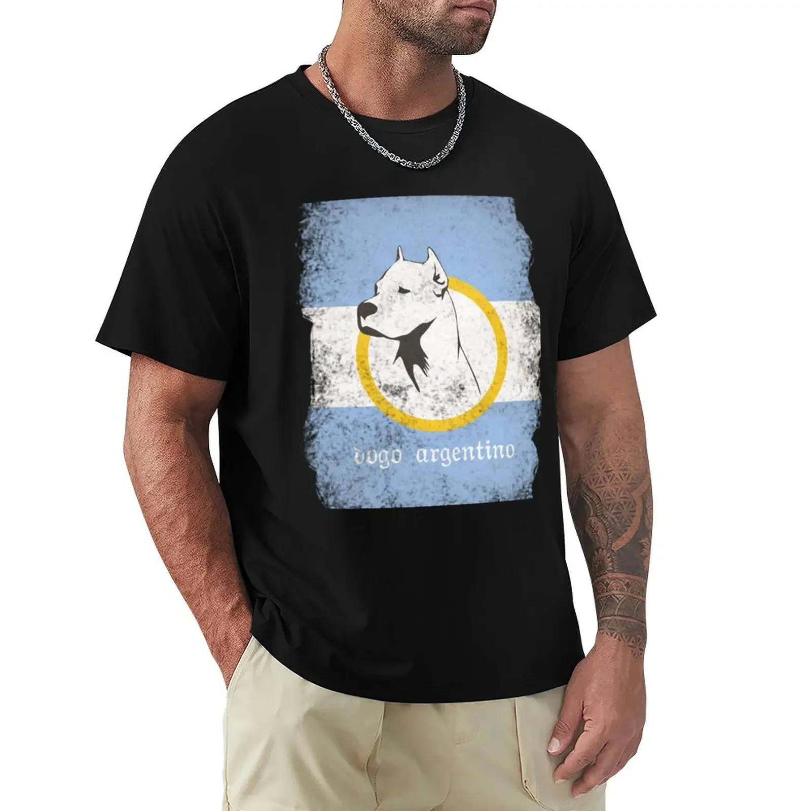 

Dogo Argentino T-Shirt funnys vintage clothes men t shirts