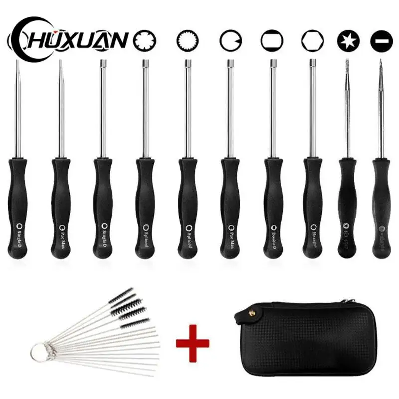 

10PCS/Set Carburetor Screwdrivers Adjustment Multi-head Tune-up Bolt Key Car Repair Maintenance Tool Set with Brush