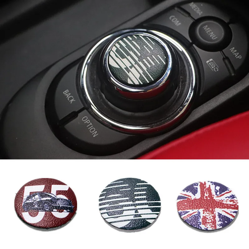 

Car center multimedia knob decorative sticker For BMW F55 F56 2015 2016 2017 2018 2019 2020 2021 2022 2023 Auto Accessories