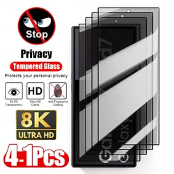 Premium 9H Privacy Tempered Glass Anti - Spy Screen Protector - 2Pieces