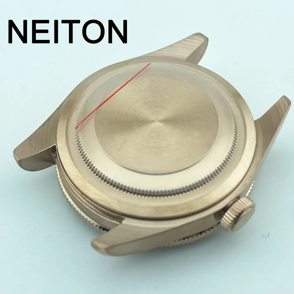 Черные часы с сапфировым стеклом NEITON 39 мм, модель rednh35, ремешок для часов NH36, Ширина 20 мм (art.: 3920c465f17d5) - 3920c465f17d5
