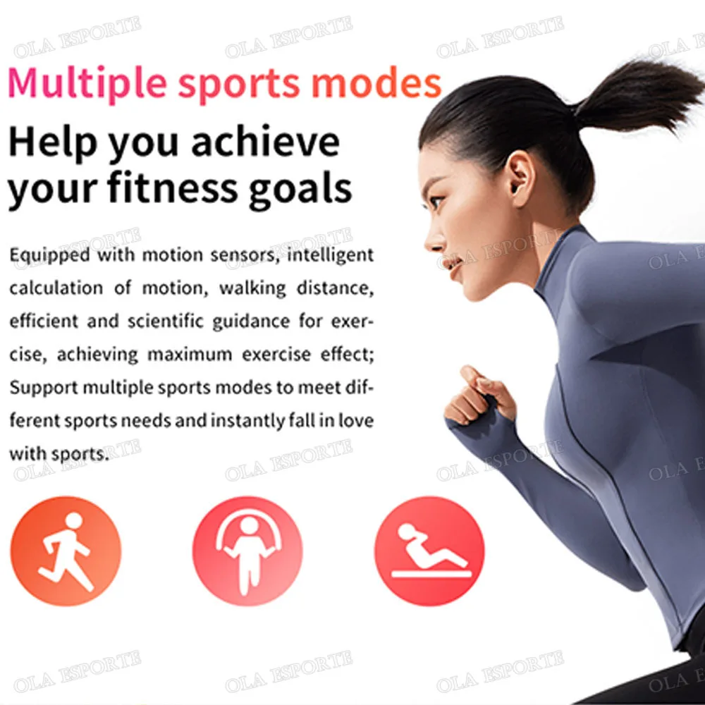 M9 Smart Watch Uomo Donna Fitness Bracciale intelligente Fascia sportiva Frequenza cardiaca Monitor della pressione arteriosa Orologi multifunzione impermeabili - immagine 6
