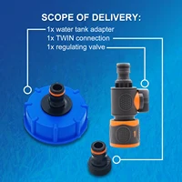 Adaptateur de remplissage de réservoir d'eau RV, avec raccord rapide, pour camping-car, caravane, Van, accessoires RV, filetage grossier IG60, 1 ensemble 5