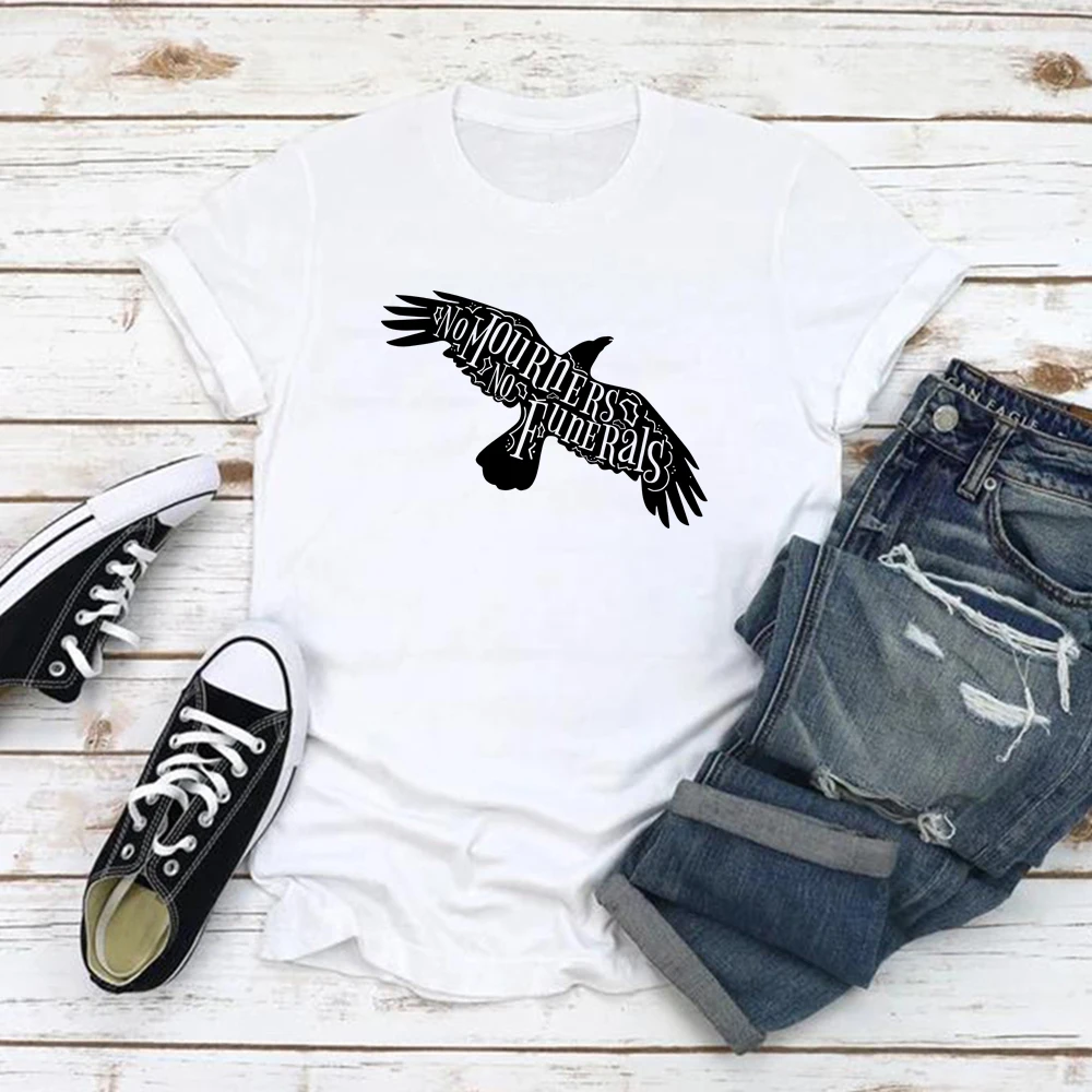 

No Mourners No Funerals Six of Crows Inspired Tee Ketterdam T-shirt Unisex T-Shirt Short Sleeve Graphic Top Kaz Brekker Tshirt