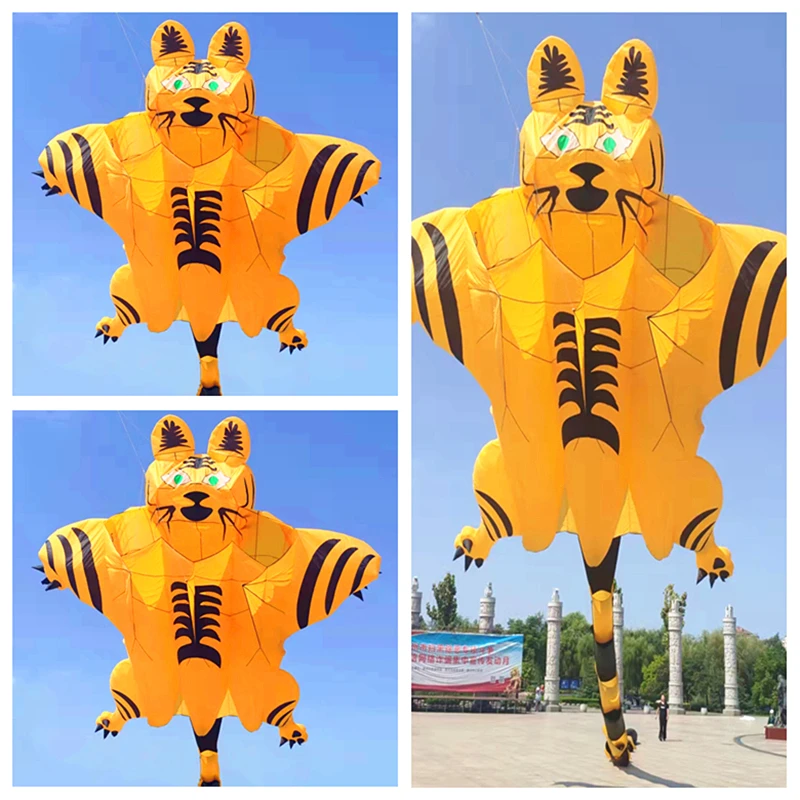 

free shipping 12m large tiger kite flying soft kites for adults professional outdoor toys giant animal kite dragon kite koi fish