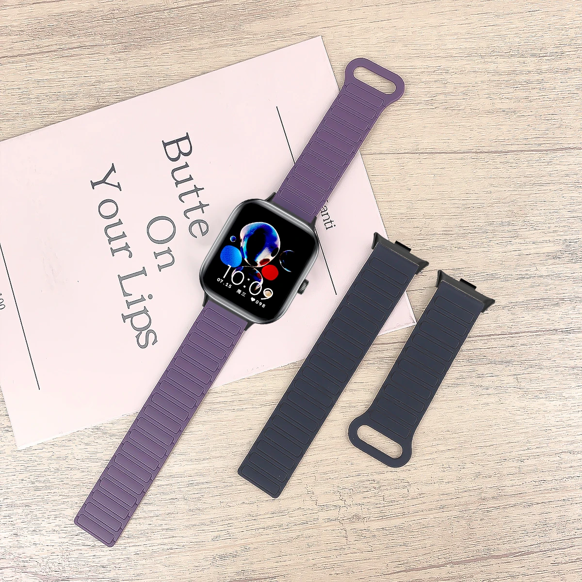 Magnetisches weiches Silikon-Schlaufenband für Xiaomi Mi Band 9 8 Pro, verstellbares Sport-Ersatz-Correa-Armband, Redmi Watch 5 4 – Detail 5