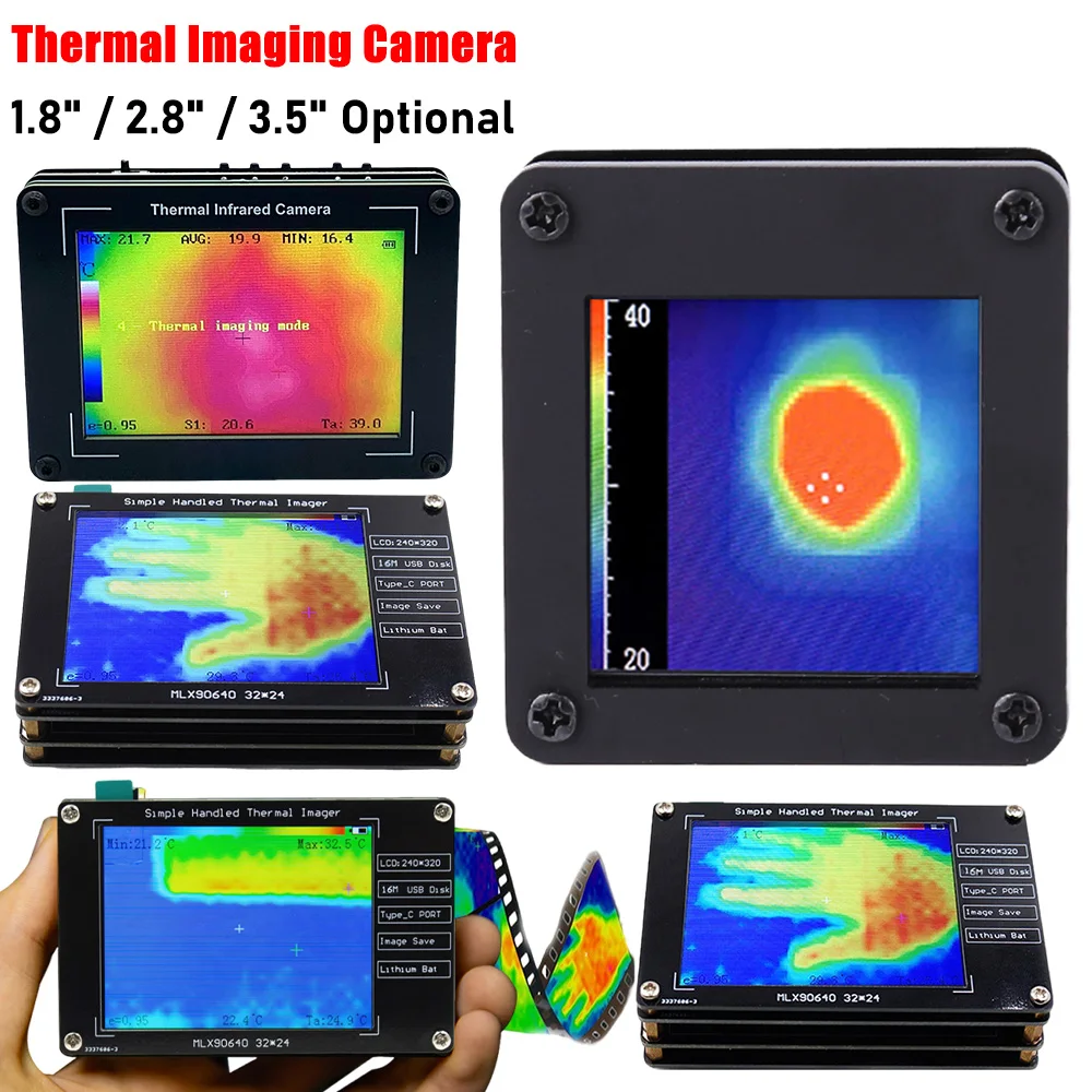 Thermal Imaging Camera Handheld LCD Display Thermal Camera Thermograph ...