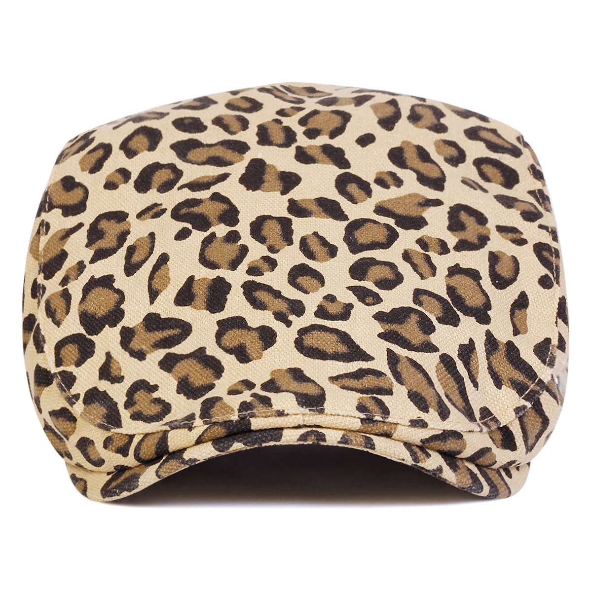 Unisex Leopard Print Newsboy Caps Men British Painters Hats Autumn