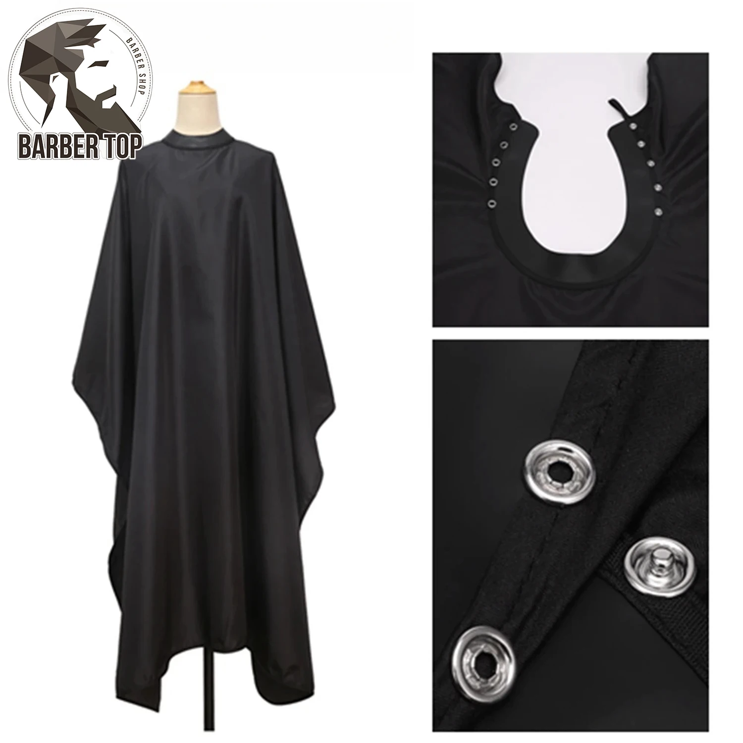 Silicone Neckline Haircut Cloth Hidden Buckle Hairdresser Gown Waterproof Hairdressing Apron Barbershop Supplies