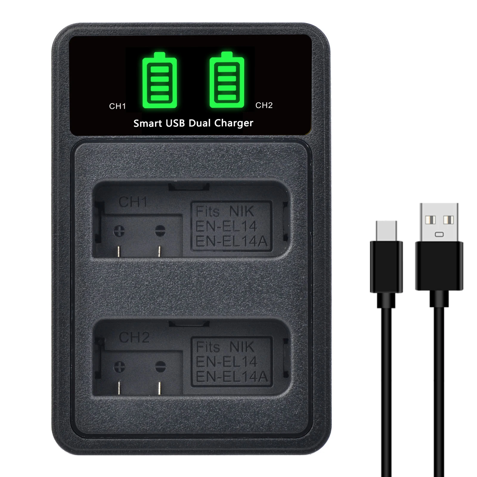 EN-EL14 EL14a ENEL14 Battery Charger for Nikon D5200 D3100 D3200 D5100 P7000 P7100 MH-24 Charger battery charger battery charger adapter