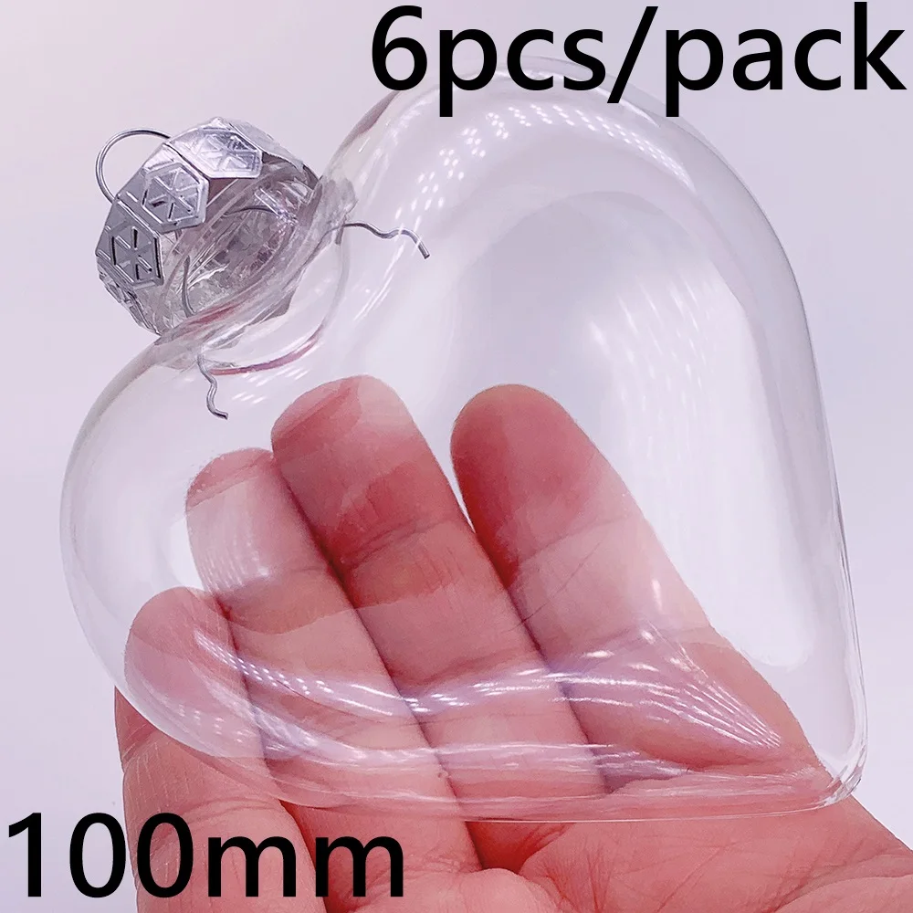 thumbnail image 1 of 6 piezas x Adornos navideños transparentes irrompibles para el hogar, de 80 mm, de plástico, para abrir ventanas, 1 of 5