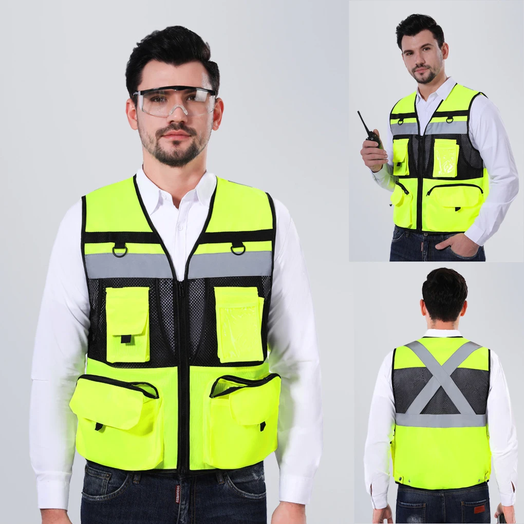 

Верхняя защита, видимый жилет Hi Viz Vis для многоразового использования и легко чистится