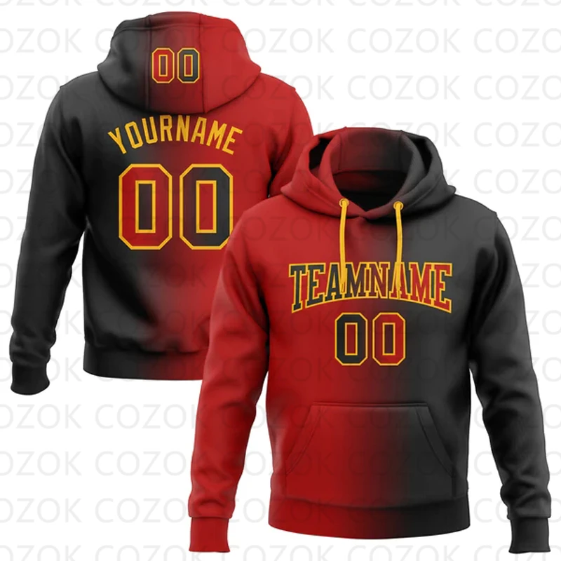 Customized Hoodie Color Splicing Jersey 3D Printed  Unisex Pullovers Hoodie Casual Sweatshirts