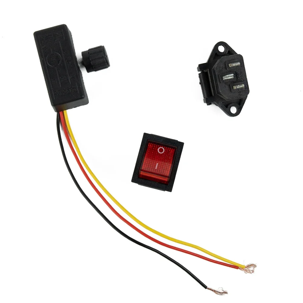 

Power Switch Switch Power Tool Home Plastic Replacement Speed Sprayer 12V 3pcs Accessories Charging Socket High Quality