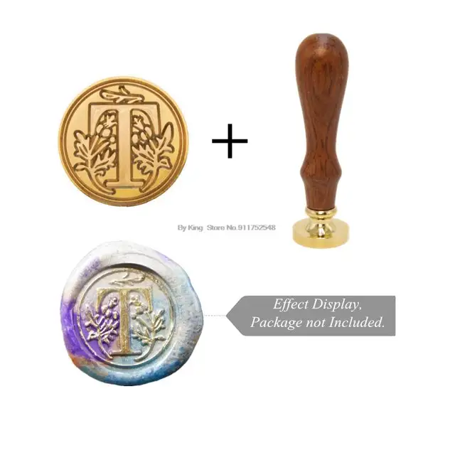 Retro Wax Stamp 26 Letter A-z Alphabet Initial Sealing Wax Seal Stamp Ancient Seal Post Decorative Clear Stamps Hobby Tools Sets Style 20