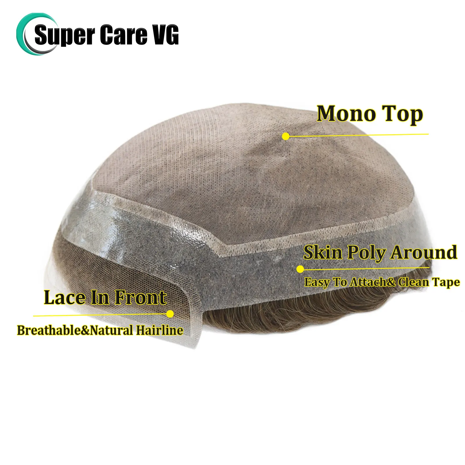Human Hair Toupee for Men 6x8/8x10 human hair toupee
