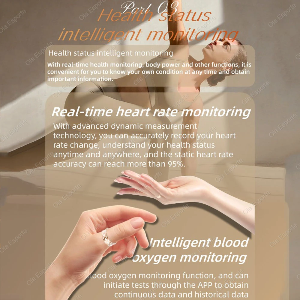 2026 New Smart Ring Women Heart Rate, Blood Oxygen, Blood Pressure and Sleep Monitoring, Smartring Men Multiple-sport Modes Ring 2