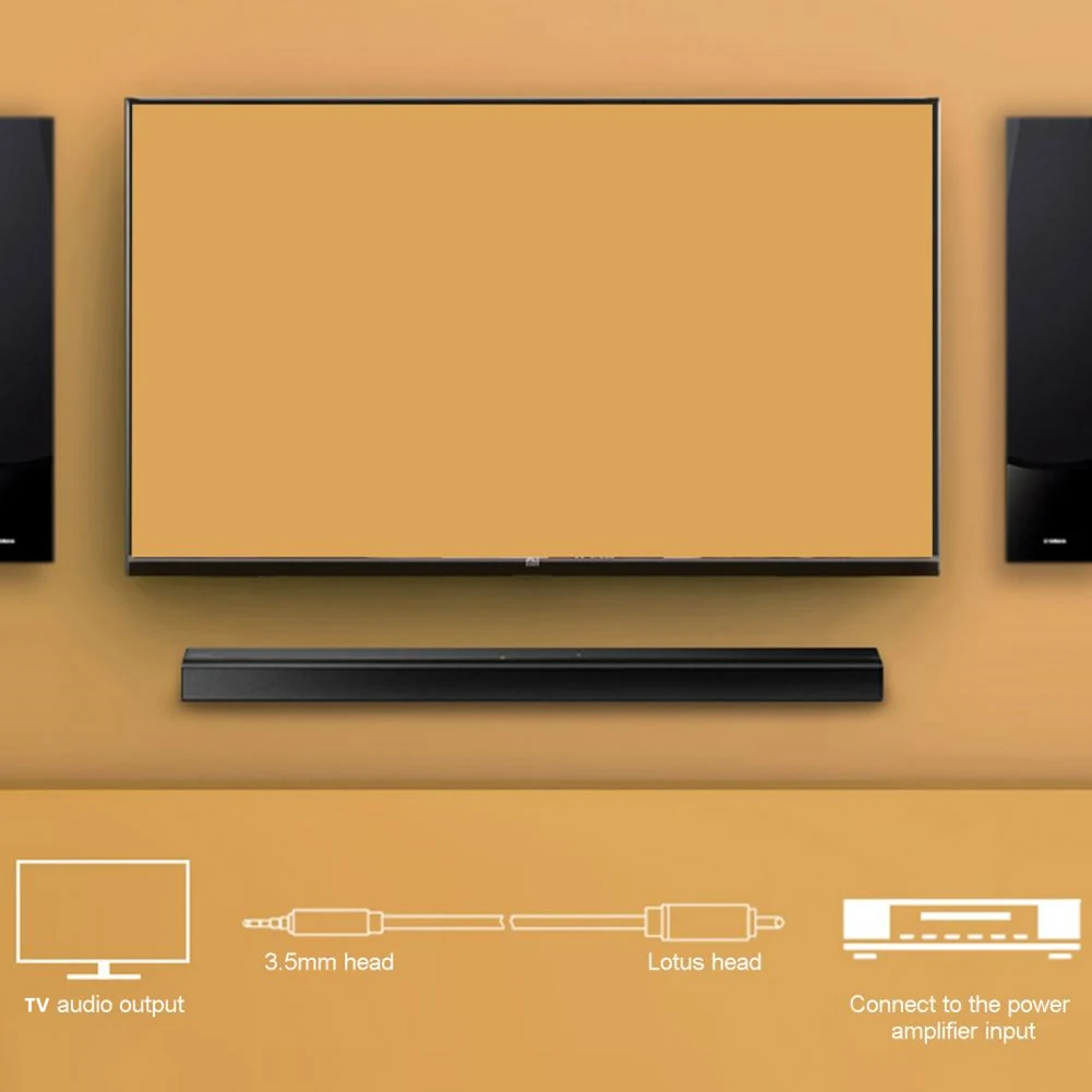 HDTV ۿ    ̺, ݵ ׷ HiFi Ȩ þ, 3.5mm  RCA-RCA   ̺