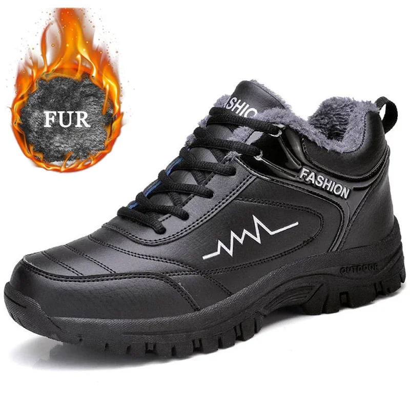 Men Platform Boots Winter Warm Fashion Sneakers Outdoor Snow Boots,men sneakers,outdoor boots,men leather boots
