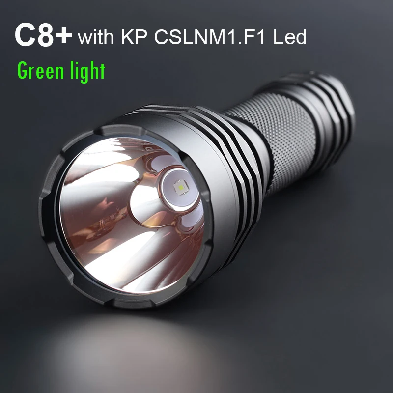 Convoy C8 Plus with KP CSLNM1.F1 Green Light Torch Flashlight EDC