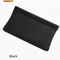Homefish Storage Bag PU Leather For Long Wallet Passport Driver's License Document Holder Data Cable Cosmetic Bag for Women Men 2