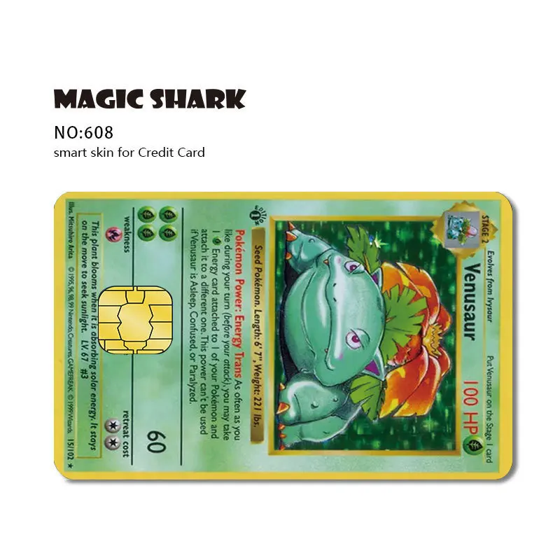 Pokemon Card Cool Charizard Bulbasaur Credit Card Skin Bank Card Battle  Game Sticker Anime Waterproof Decoration Child Gift - AliExpress