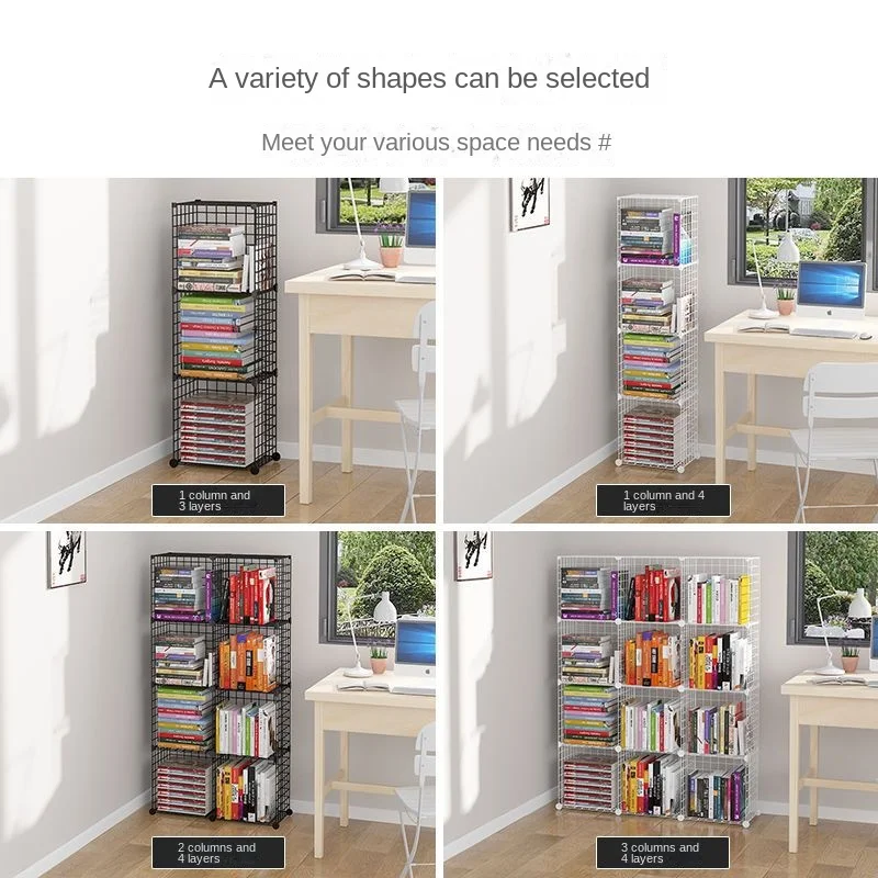 Furniture Bookstore Shelf Floating Bookshelf Bookcase For Books Home Storage Toy Desk Organization Room Shelves Mobile Library images - 6
