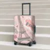 Eiffel Tower Graffiti Suitcase Cover Paris Fashion Travel Protection Flight Practical Luggage Supplies Xmas Gift 1